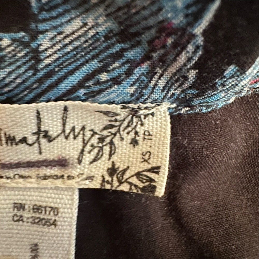 Free People intimately Floral button down shirt size XS(n) - Picture 12 of 12